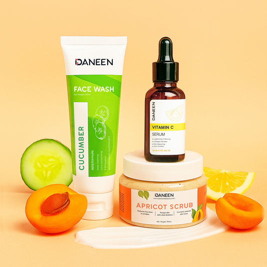 cucumber serum, scrub & facewash