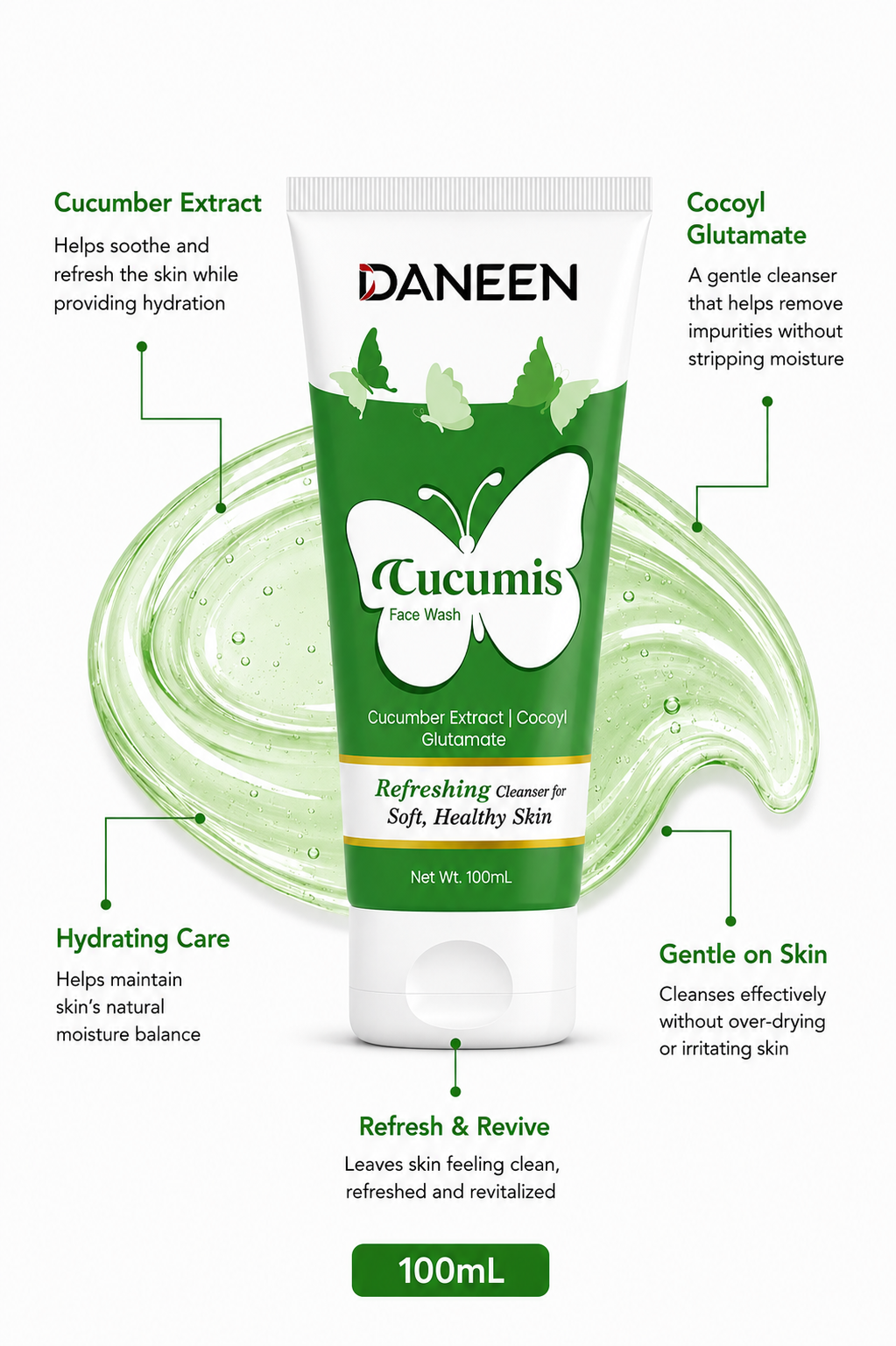 Cucumis Facewash Gel based