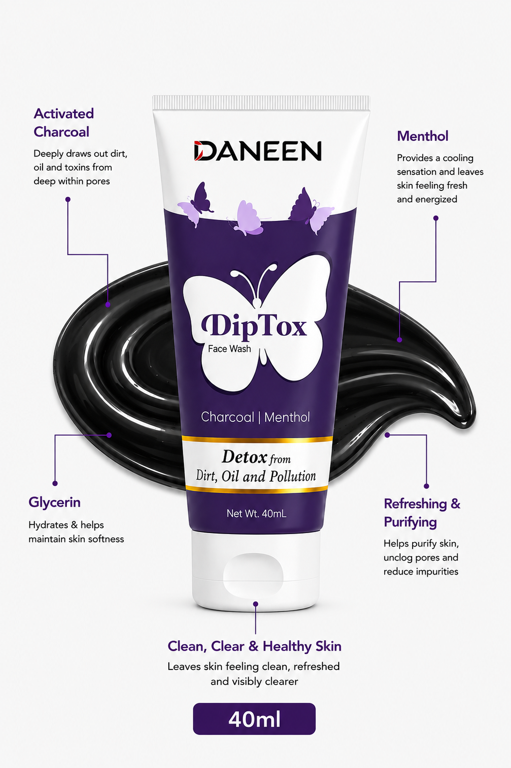 Diptox Facewash gel based