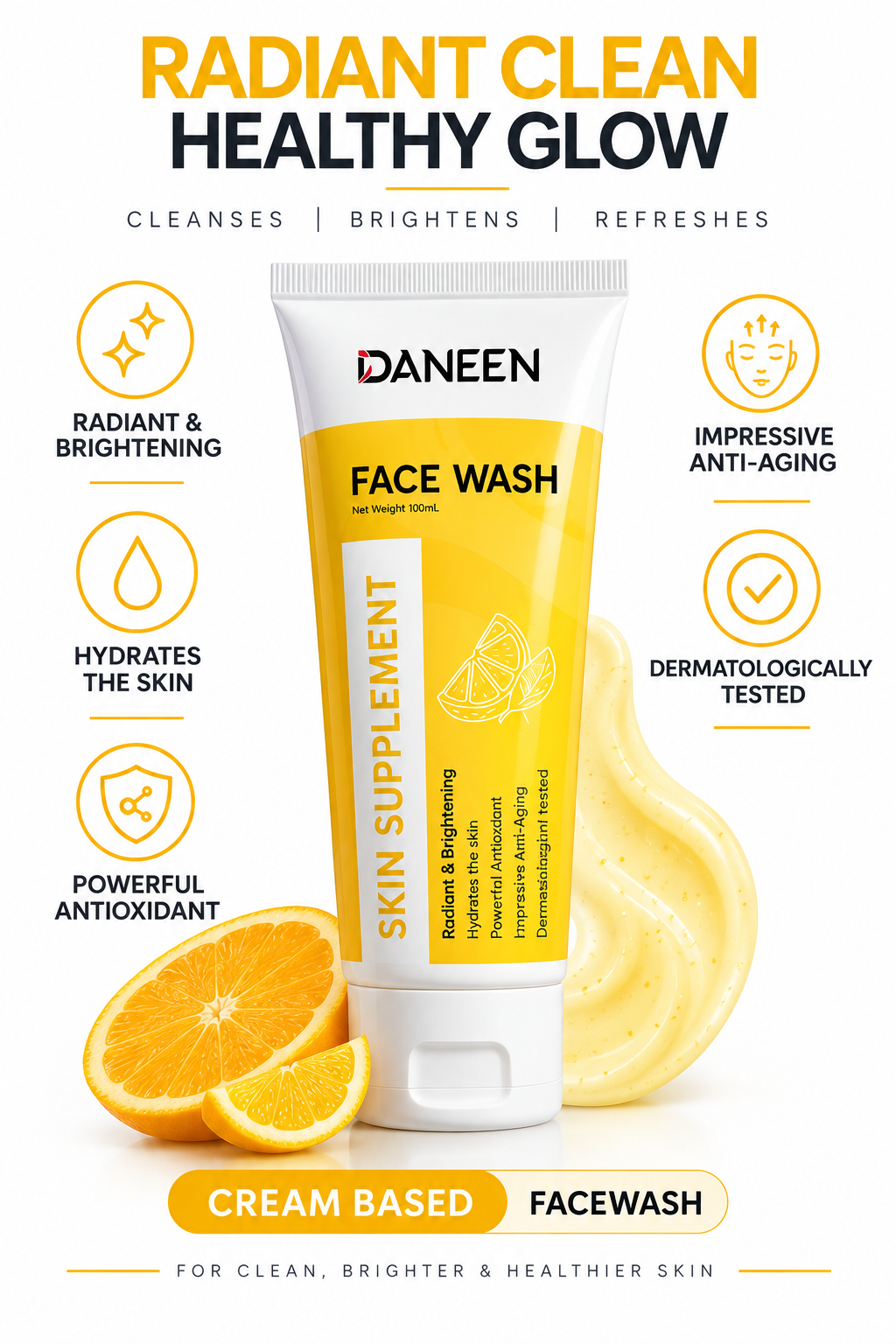Skin Supplement Face Wash Cream based